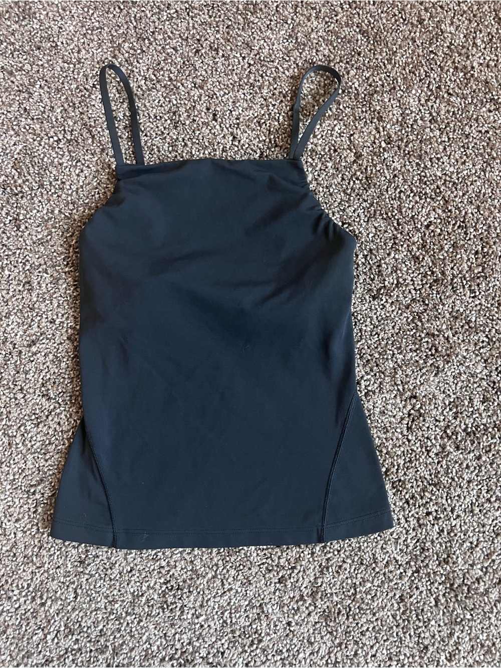 lululemon athletica Black Square-Neck Strappy Tank